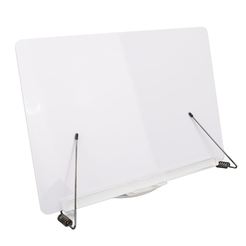 Book Reading Stand Foldable 360 Degree Rotating Book Stand Acrylic