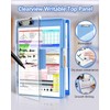 Clearview Clipboard with 2 Storage, Dry Erase 8.5x11 Heavy Duty