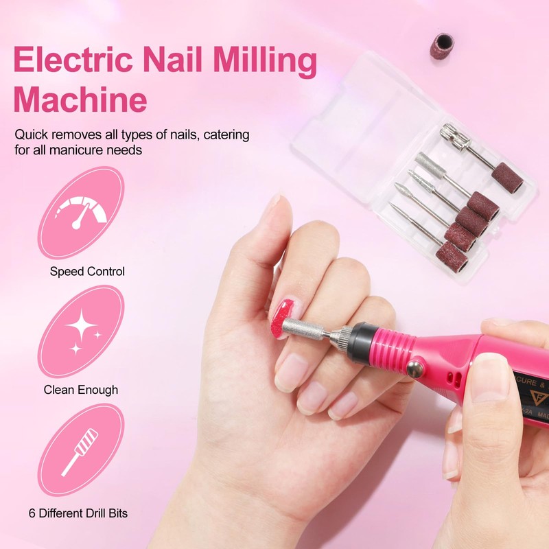 Acrylic Nail Kit with Drill and U V Light, Professional