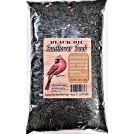 Desert Valley Supply Premium Black Oil Sunflower Seeds - Wild Bird - Wildlife Food, Cardinals, Squirrels & More (3-Pounds)