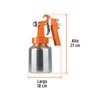 Truper PIPI-26, Pistola para pintar baja presión, naranja, entrada inferior