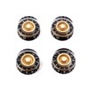 Alnicov Black With Gold Guitar Speed Dial Knobs Control Knobs