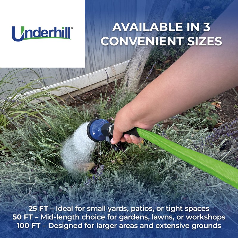 ProLine Flex Commercial Fabric Garden Hose, Flexible, Rubber Core, Lightweight,