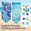 Pack de 2 Toallas de Playa de Microfibra para Adultos