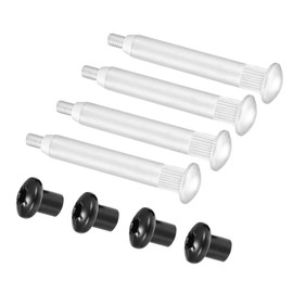 Hihaha Car Door Hinge Pin Repair Kits for Jeep Wrangler 2007-2018 / Door Hinge Pins Door Hinge Nuts Bolts/Anti Rust Metal / 1 Set Silver Tone