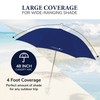 Caribbean Joe Clamp On Umbrella for Beach Chair, Adjustable and