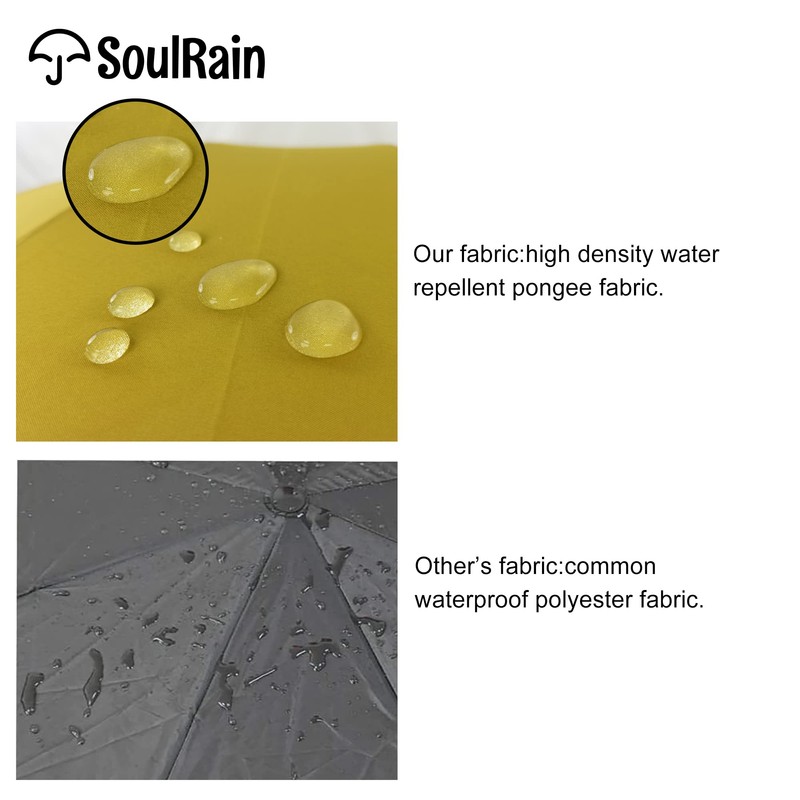 SoulRain 16 Ribs 48" Stick Umbrella Auto Open Solid Color
