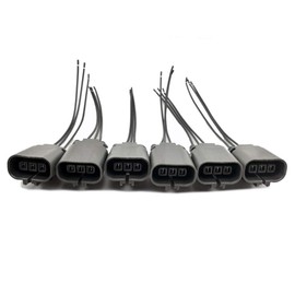 ALLMOST 6PCS Ignition Coil Pack Wiring Connector Pigtail Plug Compatible with Nissan 300zx z32 Infiniti J30 NEW