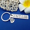 Brother in Law Gift Keychain Marriage Made Us Family Love