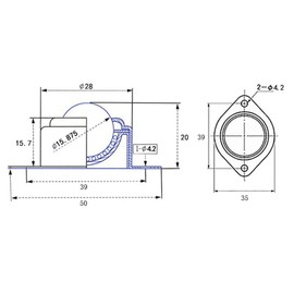KangTeer Ball Transfer Units 5pcs 5/8 Inch Screw Mounted Ball Bearings Universal Rotation Caster Roller Ball Bearings for Conveyor Transfer Unit