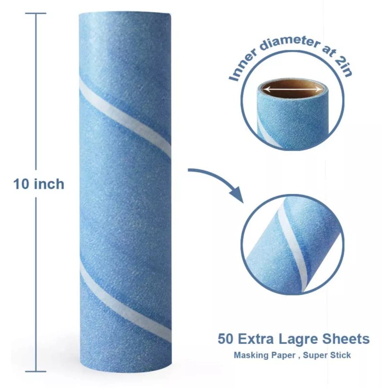 Leo Cleaning Lint Roller Refill 50 Sheets per roll 2/3/6