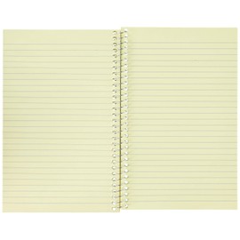 National Brown Board Cover Notebook, Narrow Ruled, 1 Subject, Green Eye-Ease Paper, 7.75" x 5", 80 Sheets (33002)