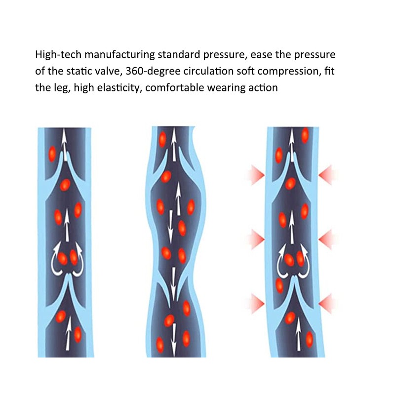Elasticity Vein Thrombus Leg Slimming Compression Socks Sleeve Prevent Edema