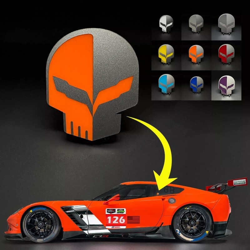 FMSgear ONE (1) C7R JAKE Skull fits Chevy Corvette Racing
