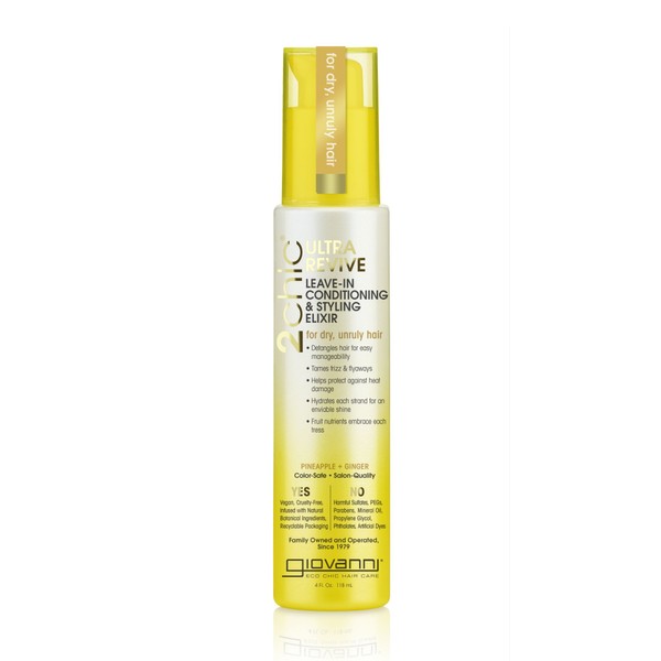 Giovanni 2Chic Pineapple and Ginger Ultra Revive Leave-in Elixir 118ml
