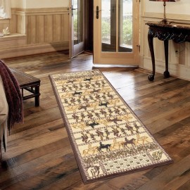 Conrad Home Yellowstone 2' x 3' Western Area Rug, Cowboys/Horses - YLS40092-3