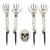 Halloween Skeleton Yard Decoration – 5-Piece Skull & Bone Ground