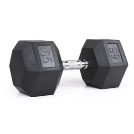 LIONSCOOL Hex Dumbbell (65LB SINGLE) Black