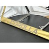 Customized Laser Etched Gold Chrome T304 Stainless Steel License Plate