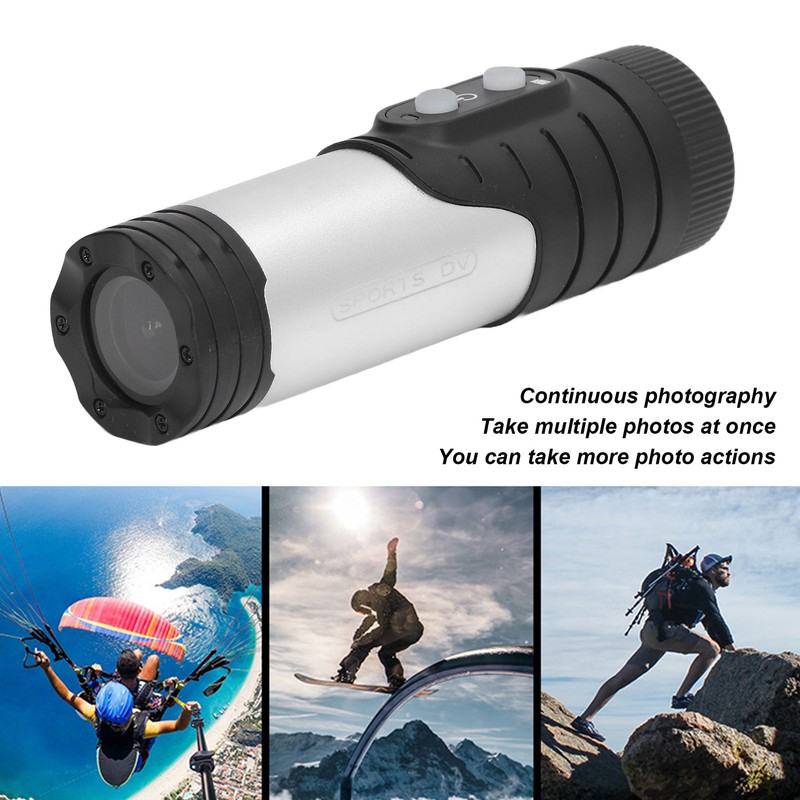 HD 1080P Bike Motorcycle Helmet Camera WiFi Flashlight Camera Anti