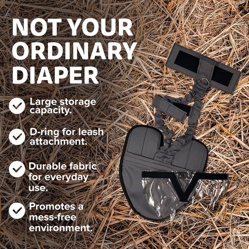 Hen Holster Wrap-Around Duck Diaper with Removable Liner and Adjustable