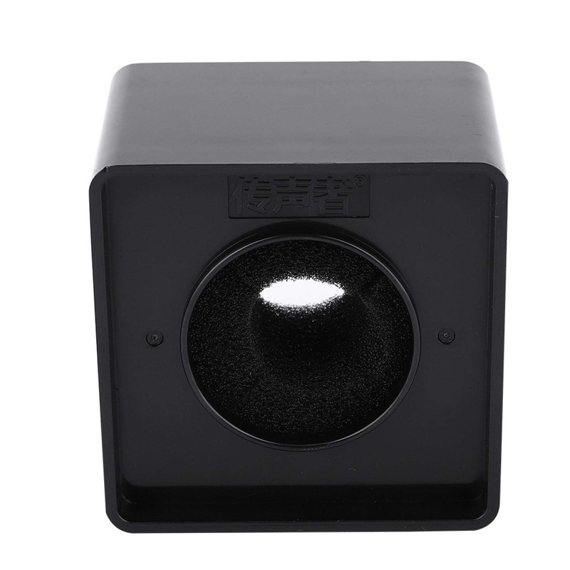 Mic Flag, Cube Shaped Portable Black 41mm Diameter Microphone Logo