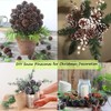 Pine Cone Christmas Tree Decorations, POTWPOT 20Pcs Snow Pine Cones