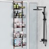 Orimade Over the Door Shower Caddy Adjustable 5 Tier Bronze,Bathroom