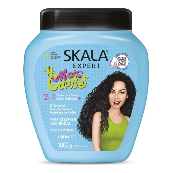 Crema Skala Expert Mais Cachos Hidratación Para Cabello Rizado Chino
