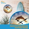 Sea Creations Glass Wall Clock - Coastal, Nautical, and Beach