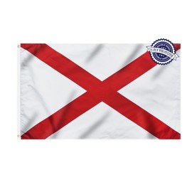 Flagolden Alabama Flag 3x5 Feet - 3 Ply Polyester and 2 Brass Grommets - Double Sided State of Alabama Flags Outdoor Banner