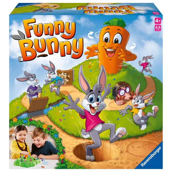 Ravensburger Funny Bunny Board Game for 2 to 4 Players 4+ Years