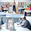 ZORVIDSON 36 Slots Cell Phone Locker for Classroom, Portable Phone
