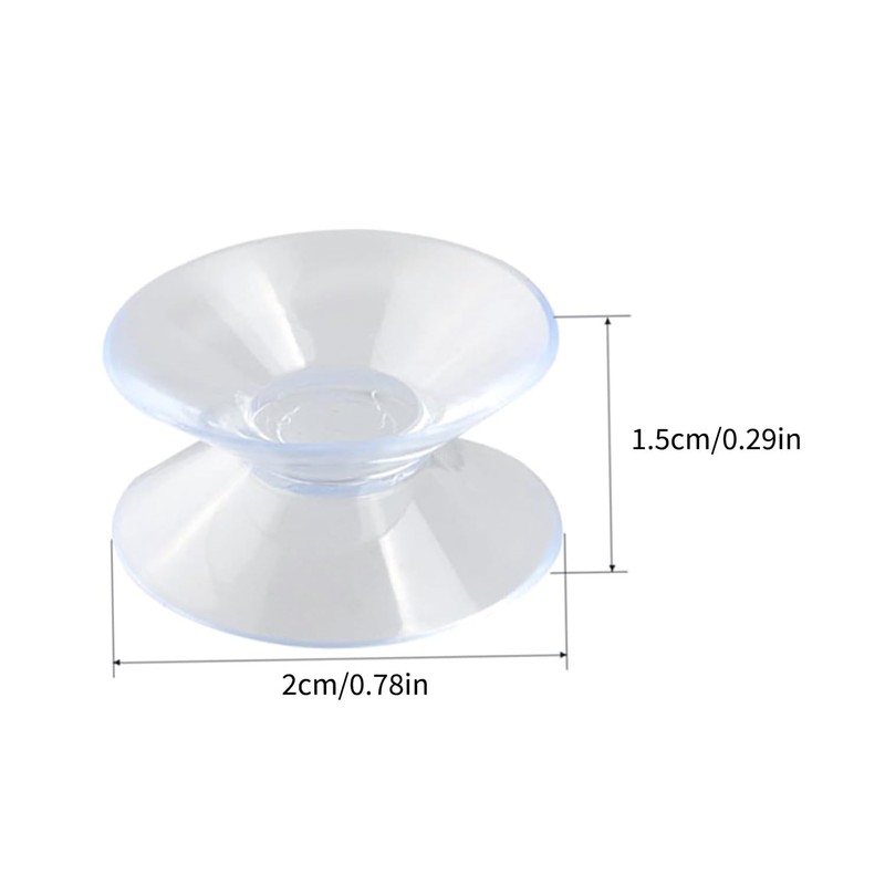 Vikrami lighting 30pcs 20mm Featuring Double Sided Suction Cups，Small Plastic