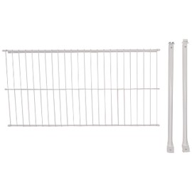 Rubbermaid Linen Closet Shelf Kit, 2-foot x 12-Inch, Metal, Wire Shelving System for Laundry Rooms or Basements