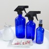 Youngever 6 Pack Empty Cobalt Blue Glass Spray Bottles Refillable