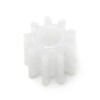 Bettomshin Plastic Gear 092A 0.5 Modulus Pulley Belt Shaft Robot RC Motor Hand DIY Mechanical Parts Kit White 10pcs