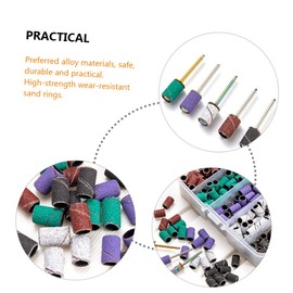 WOONEKY 2 Sets Nail Drill Sanding Bands Set Mandrel Sanding Bands for Nail Art Tools