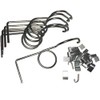 6 Pack Wire Door Cage Latches Left with J-clips by