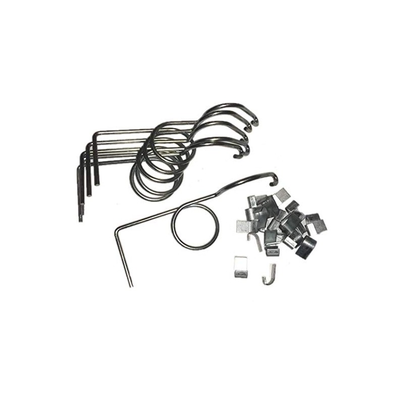 6 Pack Wire Door Cage Latches Left with J-clips by