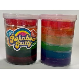 Ja-Ru All Mine Rainbow Putty 15.52oz lot of 2 Jaru Mega Size Sensory Toy Sealed