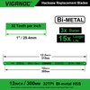 Viganoc 12" Hacksaw Replacement Blades, Bi-Metal High Speed Steel Hack