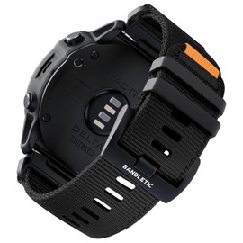 Bandletic Compatible with Garmin Fenix 5X Watch Band - Tactical Military Nylon Strap Quick Fit 26mm Band for Fenix 8 51mm/7X/7X Pro/6X/6X Pro/5X Plus/3/3 HR/Instinct 3 50mm/2X/Tactix/Enduro/Descent