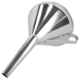 KOTARBAU® Galvanised Steel Funnel for Oil Petrol Diameter 23 cm Oblique Funnel Filling Funnel Large Galvanised Metal Funnel with Sieve Filter Funnel Strainer Funnel Kitchen
