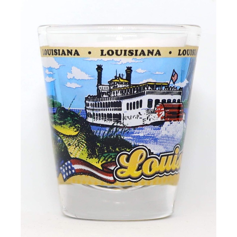 Louisiana State Wraparound Shot Glass