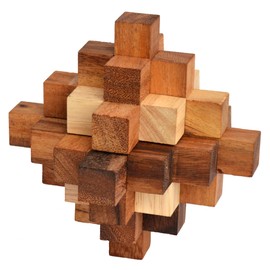 Crystal Snake Cube, Japanese Crystal Cube as Snake Puzzle, Puzzle Wood Snake Cube Puzzle, Wooden Puzzle, Puzzle Game, Puzzle Box, Ladder Puzzle, Twist Crystal, Twister Cube, 3D Puzzle