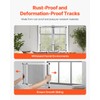 VEVOR Adjustable Window Screen, 15" H x 21" - 40"