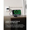 Odokee Digital Alarm Clocks for Bedrooms: Large Bold Number 5