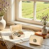 2 Pcs Unfinished Wooden Treasure Box for DIY Crafts (2*Small)