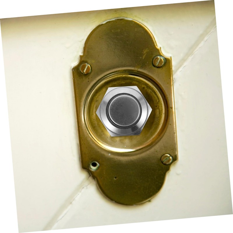 WOONEKY Replaceable Ringer Button Set Easy Install Doorbell Button for